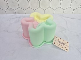 Mini tortera silicona tricolor estrella